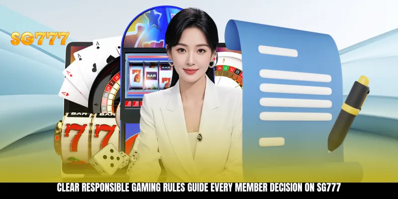 Clear responsible gaming rules guide every member decision on SG777 Clear responsible gaming rules guide every member decision on SG777